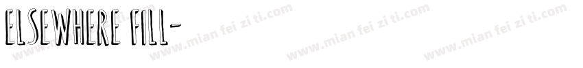 elsewhere fill字体转换